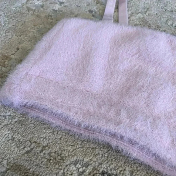 Gymshark Whitney Eyelash Knit Bandeau Crop Top Workout Gym Pressed Petal Pink:XS - Picture 3 of 9